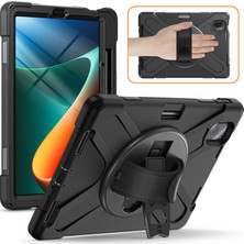 XFashion Xiaomi Pad 5 / Pad 5 Pro Kickstand Pc + Silikon Sağlam Tablet Kılıfı Kayış (Yurt Dışından)