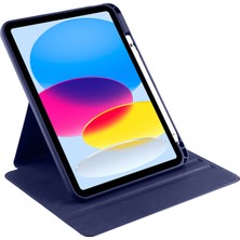 XFashion iPad Air 11 (2024) Pu Deri+Akrilik Tablet Kılıfı Otomatik Uyku / Uyandırma, Döner Stand (Yurt Dışından)