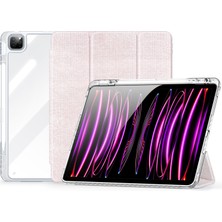 XFashion iPad Pro 11 (2020) (2021) (2022) / iPad Air (2020) (2022) Şeffaf Tpu+Pc+Deri Kapak (Yurt Dışından)