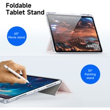 XFashion iPad Pro 11 (2020) (2021) (2022) / iPad Air (2020) (2022) Şeffaf Tpu+Pc+Deri Kapak (Yurt Dışından)