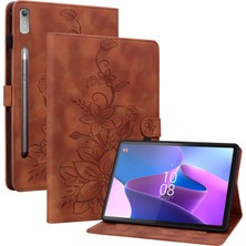 XFashion Lenovo Tab P11 Pro / P11 Pro Gen 2 Kılıf Kart Yuvası ile Deri Tablet Kapak Çevirin (Yurt Dışından)