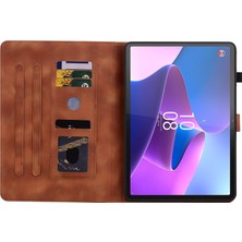 XFashion Lenovo Tab P11 Pro / P11 Pro Gen 2 Kılıf Kart Yuvası ile Deri Tablet Kapak Çevirin (Yurt Dışından)