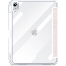 XFashion iPad 10.9 (2022) Tablet Şeffaf Otomatik Uyandırma / Uyku Tpu+Pc+Deri Kabuk (Yurt Dışından)