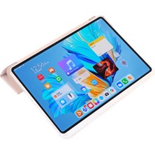 XFashion Huawei Matepad 11.5 S Kılıf Üç Katlı Stand Pu Deri + Tpu + Şeffaf Akrilik Tablet Kapağı (Yurt Dışından)