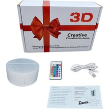 Xiangshan 3D Yaratıcı USB Dokunmatik Uzaktan Kumanda Gece Lambası (Yurt Dışından)