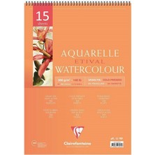 Clairefontaine Etival Cold Pres Spiralli Suluboya Blok 300 gr