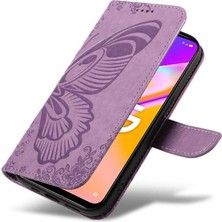 SZY Mall Oppo Için Flip Case A93 5G/A74 5G/A54 5g Ayrılabilir El Kayışı Kabartmalı (Yurt Dışından)