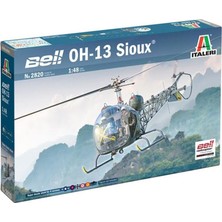 Italeri 2820S 1/48 Oh-13 Sioux ( Kore Savaşı ) Helikopter Demonte Plastik Maketi