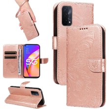 SZY Mall Oppo Için Flip Case A93 5G/A74 5G/A54 5g Ayrılabilir El Kayışı Kabartmalı (Yurt Dışından)