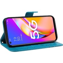 SZY Mall Oppo Için Flip Case A93 5G/A74 5G/A54 5g Ayrılabilir El Kayışı Kabartmalı (Yurt Dışından)