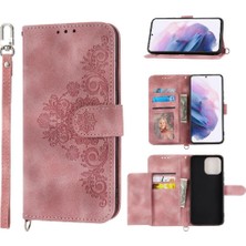 SZY Mall Samsung Galaxy S22 Çoklu Kredi Kartı Yuvaları Bileklik Için Flip Case (Yurt Dışından)