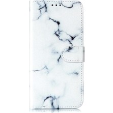 SZY Mall Huawei P40 Için Flip Case Kart Yuvaları Tutucu Mermer Desen Manyetik Pu Tam (Yurt Dışından)