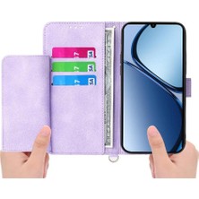 SZY Mall Realme C63/ C61 Kabartmalı Bileklik Çoklu Kredi Kartı Için Flip Case (Yurt Dışından)