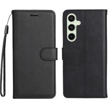 SZY Mall Kart Yuvası ile Samsung Galaxy S24 Fe Yüksek Kalite Deri Için Flip Case (Yurt Dışından)