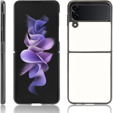 SZY Mall Samsung Galaxy Z Flip 3 5g Uyumluluk Kapak Için Şık Klasik Kılıf (Yurt Dışından)