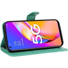 SZY Mall Oppo Için Flip Case A93 5G/A74 5G/A54 5g Ayrılabilir El Kayışı Kabartmalı (Yurt Dışından)