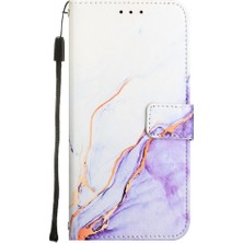 SZY Mall Huawei P40 Pro Pu Deri Mermer Desen Cüzdan Kickstand Için Kılıf (Yurt Dışından)