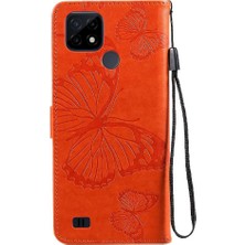 SZY Mall Kart Yuvası Standı Pu Flip ile Realme C20/C21 Darbeye Dayanıklı Kapak Için Flip Case (Yurt Dışından)