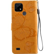 SZY Mall Kart Yuvası Standı Pu Flip ile Realme C20/C21 Darbeye Dayanıklı Kapak Için Flip Case (Yurt Dışından)