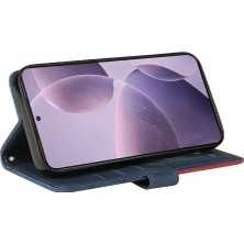 SZY Mall Xiaomi Poco F6 Pro Dikiş Renk Flip Folio Kitap Kickstand Için Flip Case (Yurt Dışından)