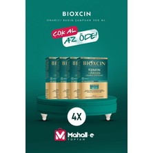 Bioxcin Keratin & Argan Onarıcı Bakım Şampuan 300 ml - Yıpranmış ve Hassas Saçlar 4'lü