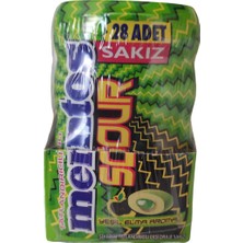 Mentos Sour Yeşil Elma Aromalı Draje Sakız 56 gr * 6 Adet