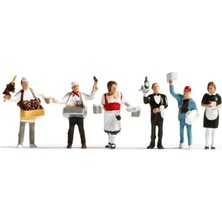 Noch 15070 1/87 Ölçek Seyyar Satıcı Figürleri, 6 Adet