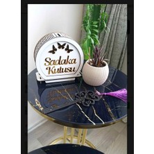 Bir Parça Tasarım Ahşap Sadaka Kutusu Kumbara