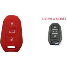 Şenyıldız Aksesuar Peugeot 208 308 508 2008 3008 5008 Rifter Anahtar Koruma Kılıfı Sustasız Anahtarsız Çaliştırma