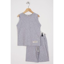 Zepkids Sport Wear Armalı Gri Renk Erkek Çocuk Kaprili Takım