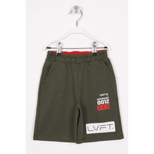 Zepkids Usa Baskılı Haki Renk Erkek Cocuk Kaprı