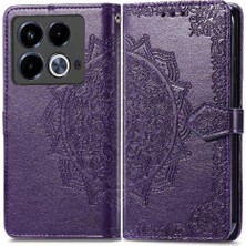 Mays Shop Infinix Not 40 Flip Kapak Kılıf Için Flip Case Zarif Desen (Yurt Dışından)