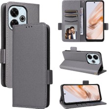 Mays Shop Xıaomı Poco M6 4g Manyetik Yan Toka Cüzdan Pu Deri Için Flip Case (Yurt Dışından)