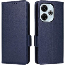 Mays Shop Xıaomı Poco M6 4g Manyetik Yan Toka Cüzdan Pu Deri Için Flip Case (Yurt Dışından)