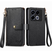 Mays Shop Infinix Not 40 Fermuar Cüzdan Için Flip Case Darbeye Deri Kılıf Aşk (Yurt Dışından)