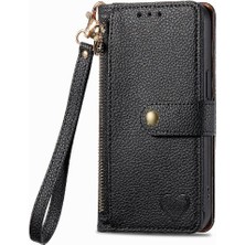 Mays Shop Infinix Not 40 Fermuar Cüzdan Için Flip Case Darbeye Deri Kılıf Aşk (Yurt Dışından)