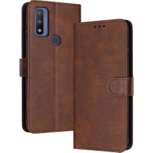 Mays Shop Toka Saf Renk ile Motorola Moto G Saf Pu Deri Için Flip Case (Yurt Dışından)