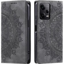 Mays Shop Xiaomi 12T/12T Pro Yan Toka Pu Deri Tam Koruma Flip Case (Yurt Dışından)