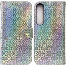 Mays Shop Sony Xperia 1 Iv Telefon Kılıfı Için Kılıf Kart Yuvası Glitter Renkli Standı Pu (Yurt Dışından)