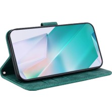 Mays Shop Huawei Nova 12 Için Kılıf Kabartmalı Sevimli Kaplan Cüzdan Kılıf Kart Cep Flip (Yurt Dışından)