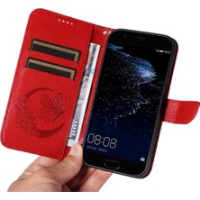 Mays Shop Huawei P10 Ayrılabilir El Kayışı ile Yüksek Kaliteli Deri Flip Case (Yurt Dışından)