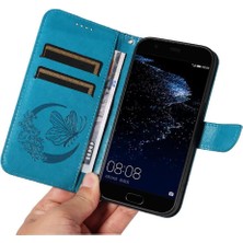 Mays Shop Huawei P10 Ayrılabilir El Kayışı ile Yüksek Kaliteli Deri Flip Case (Yurt Dışından)