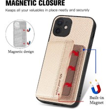 Mays Shop IPhone 12 Için Kılıf Rfıd Engelleme Manyetik Kart Tutucu Standı Fonksiyonu (Yurt Dışından)