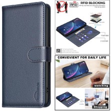 Mays Shop Samsung Galaxy A23 4g Için Flip Case/5g Manyetik Kart Tutucu Kickstand Pu (Yurt Dışından)