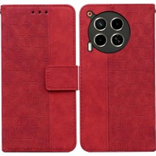 Mays Shop Tecno Camon Için Flip Case 30 4g/5g Flip Folio Kickstand Özelliği Cüzdan Pu (Yurt Dışından)