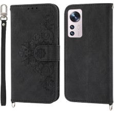 Mays Shop Xiaomi 12T Bileklik Darbeye Çoklu Kredi Kartı Yuvaları Için Flip Case (Yurt Dışından)