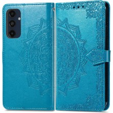 Mays Shop Samsung Galaxy M55 Flip Kapak Için Flip Case Darbeye Deri Kılıf (Yurt Dışından)