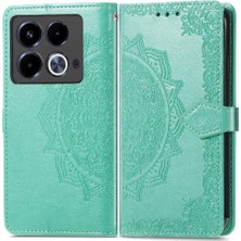 Mays Shop Infinix Not 40 Flip Kapak Kılıf Için Flip Case Zarif Desen (Yurt Dışından)