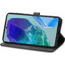 Mays Shop Samsung Galaxy M55 Flip Kapak Için Flip Case Darbeye Deri Kılıf (Yurt Dışından)