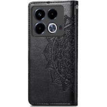 Mays Shop Infinix Not 40 Flip Kapak Kılıf Için Flip Case Zarif Desen (Yurt Dışından)